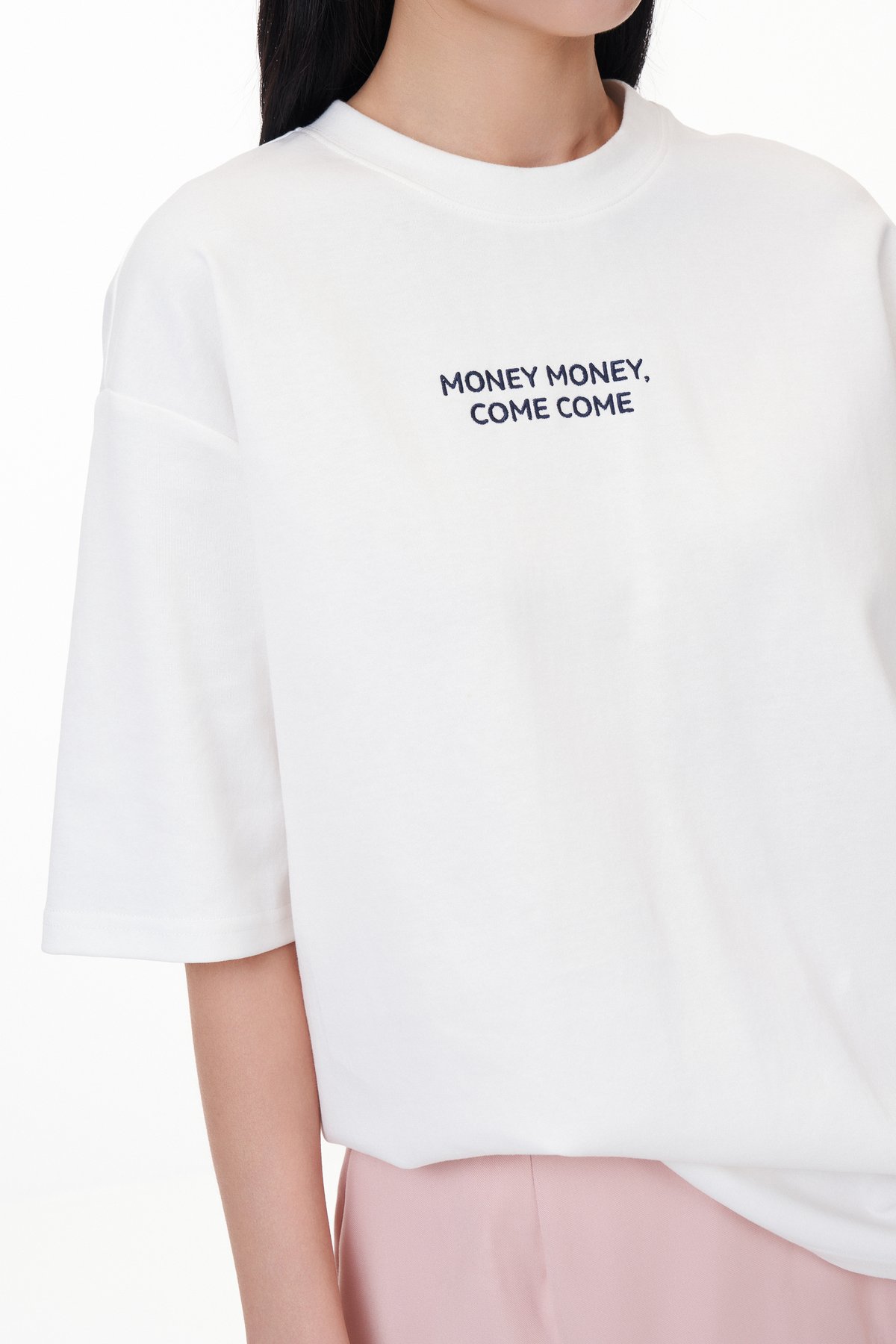 Money Money, Come Come Tee (Unisex) in White