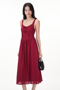 Ethea Dress in Wine