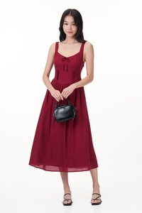 Ethea Dress in Wine