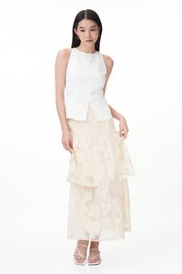 Jacques Textured Skirt in Cream