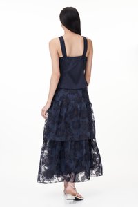 Jacques Textured Skirt in Navy