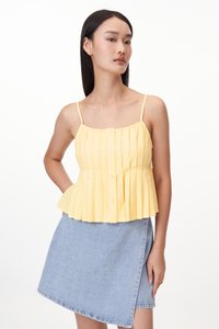Hazel Pleated Babydoll Top