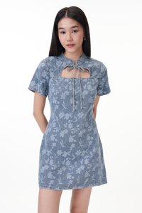 Laila Denim Dress Romper