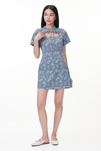 Laila Denim Dress Romper