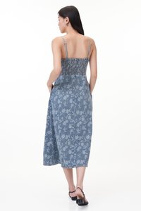 Laila Padded Denim Dress