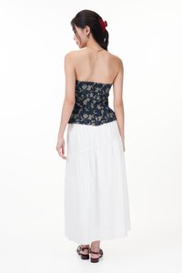 Laila Padded Denim Top