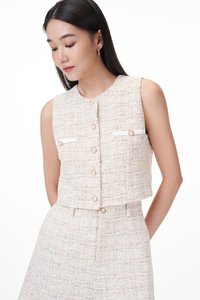 Hathaway Tweed Vest Top