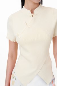Clarice Knit Top in Yellow