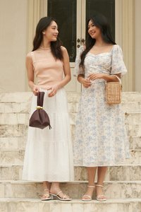 Nico Eyelet Maxi Skirt