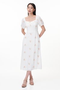 Gena Embroidered Dress