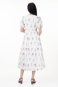 Luela V-Neck Embroidered Maxi Dress