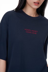 Money Money, Come Come Tee (Unisex) in Navy