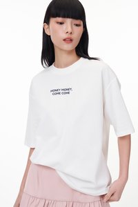 Money Money, Come Come Tee (Unisex) in White