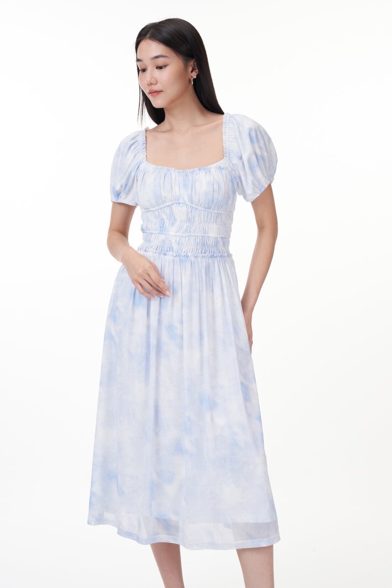 Emi Padded Mesh Dress