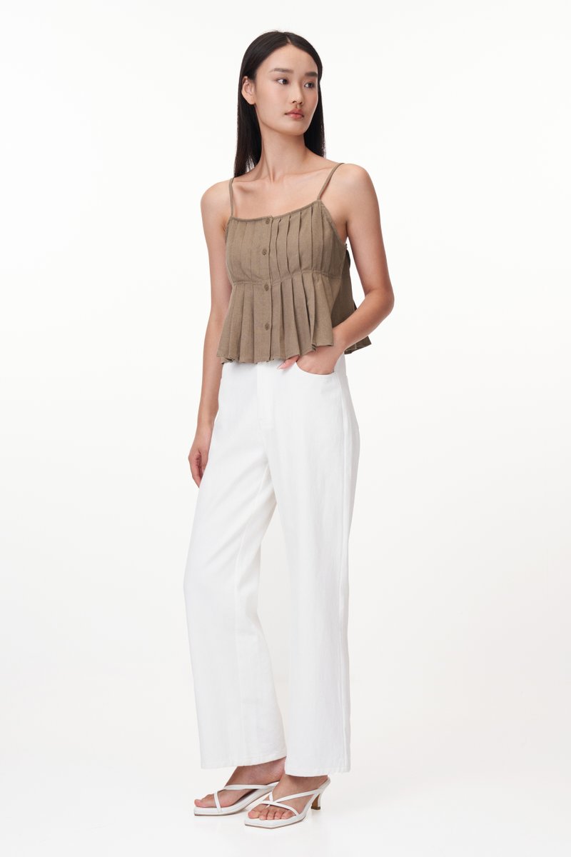 Hazel Pleated Babydoll Top