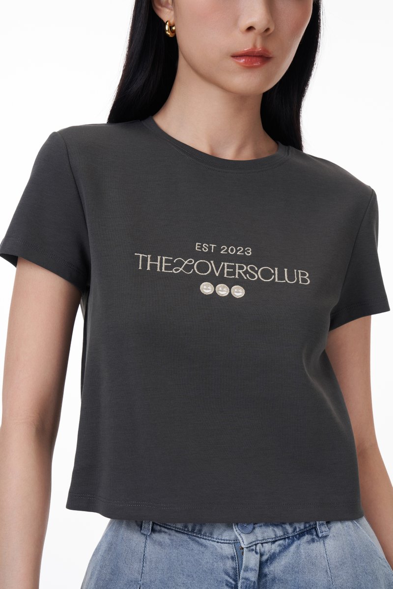 The Lovers Club Embroidered Tee