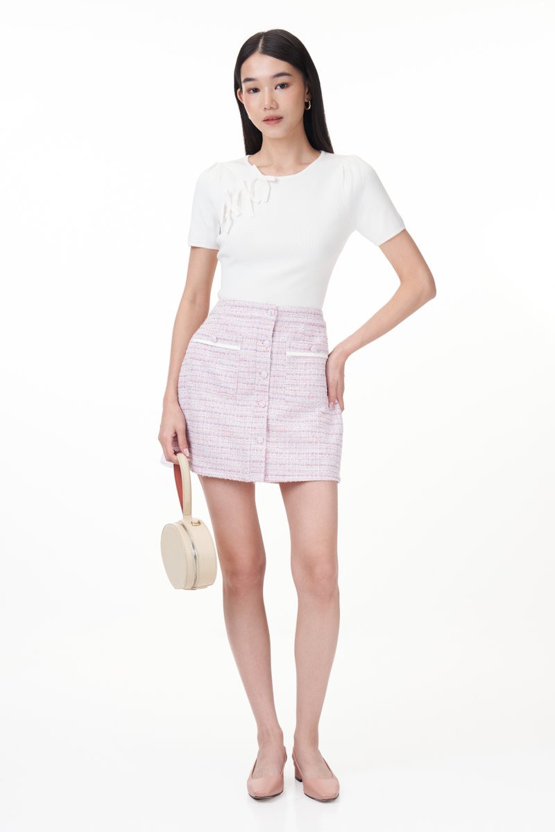 Zoie Pocket Tweed Skorts