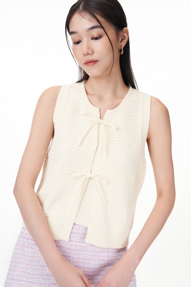 *Backorder* Ginata Ribbon Knit Top