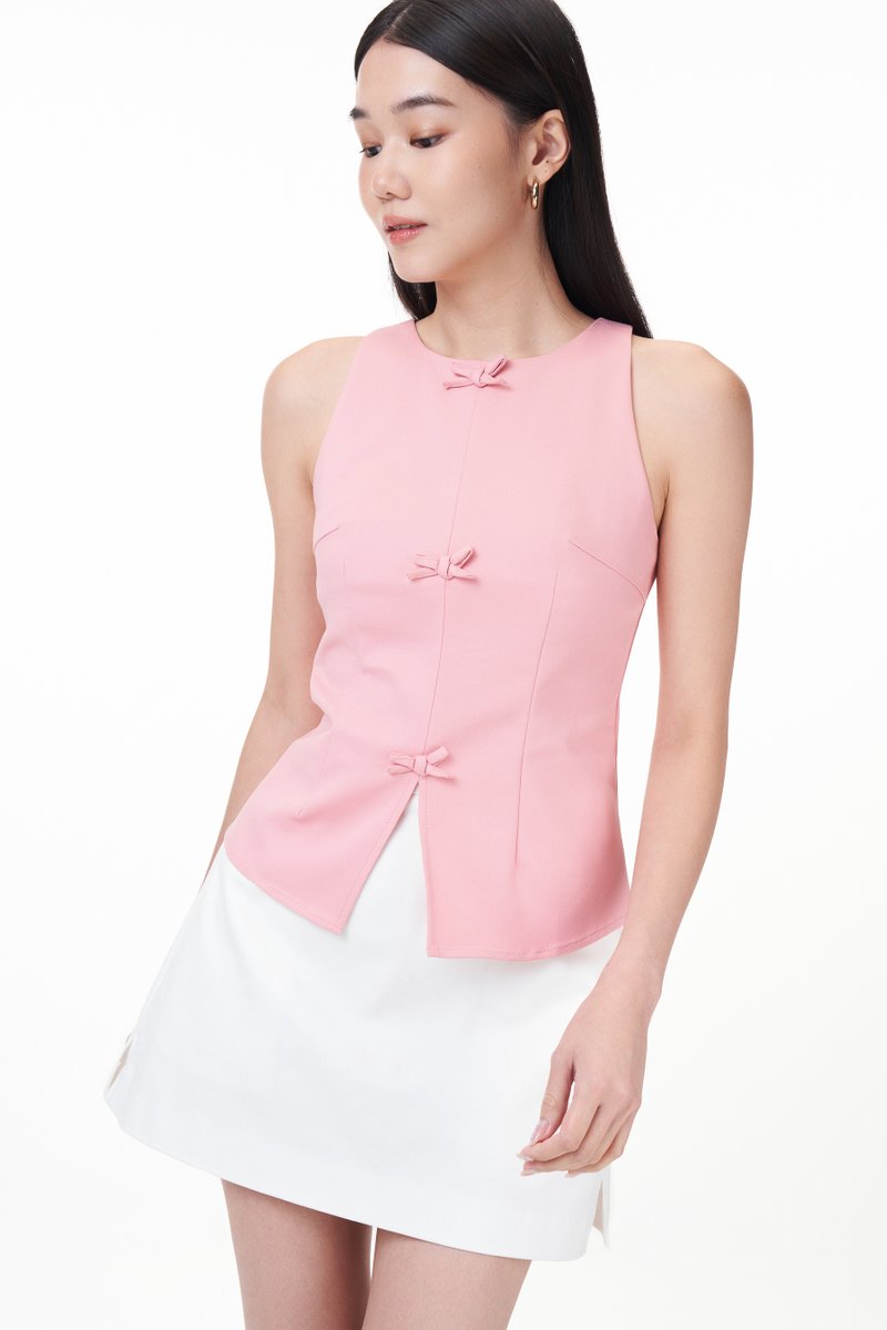 Merris Padded Ribbon Top