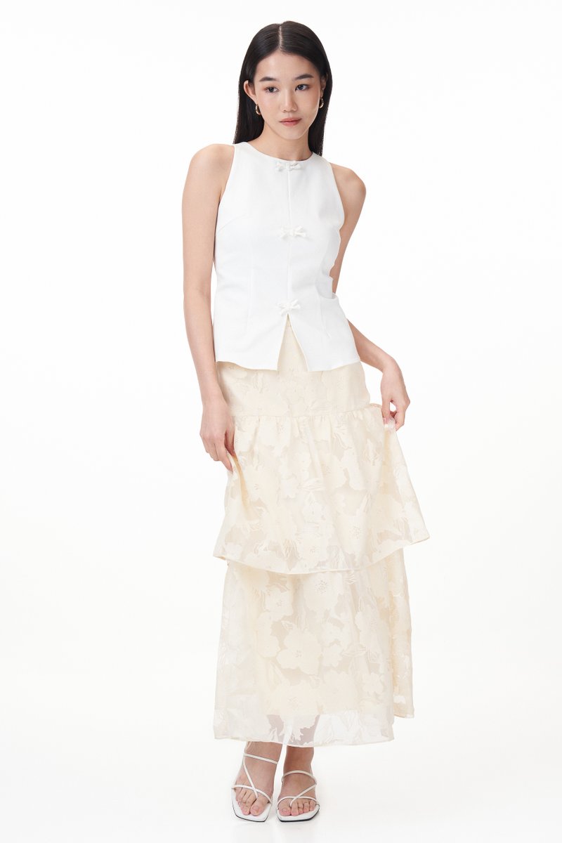 Merris Padded Ribbon Top