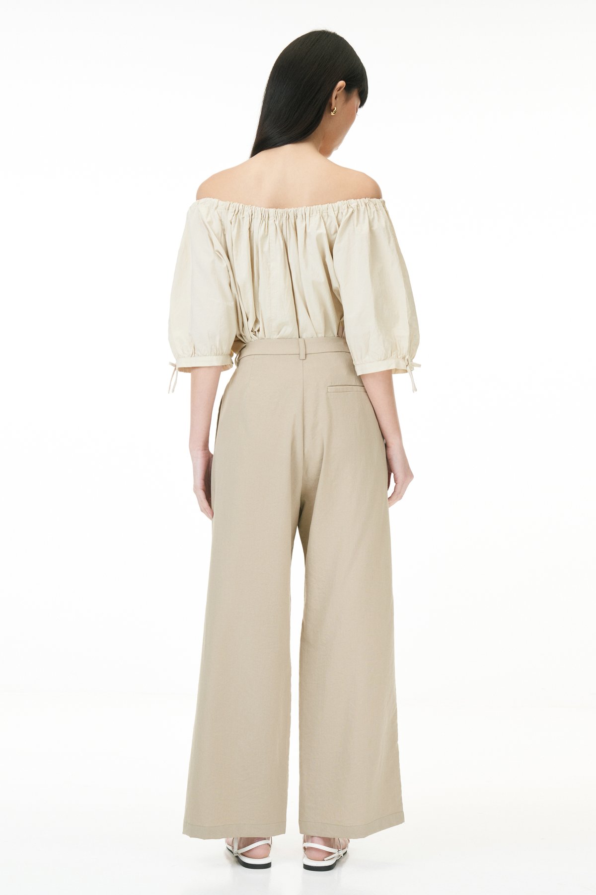 Carlin Cotton Blouse in Moonbeam
