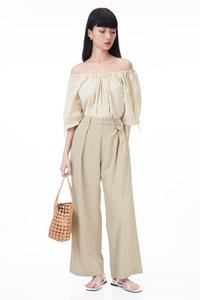 Carlin Cotton Blouse in Moonbeam