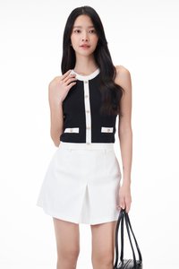 Evah Colourblock Halter Knit Top