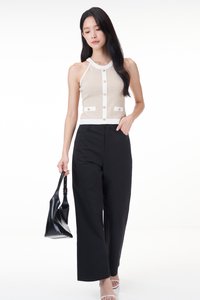 Evah Colourblock Halter Knit Top
