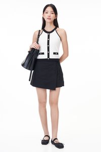 Evah Colourblock Halter Knit Top