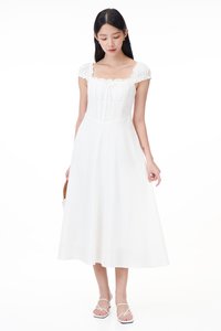 Brielle Padded Corset Linen Dress