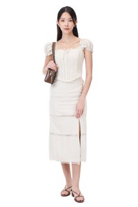 Brielle Padded Corset Linen Top