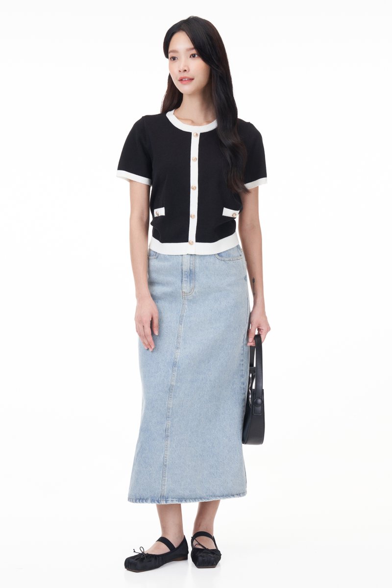 Evah Colourblock Knit Top