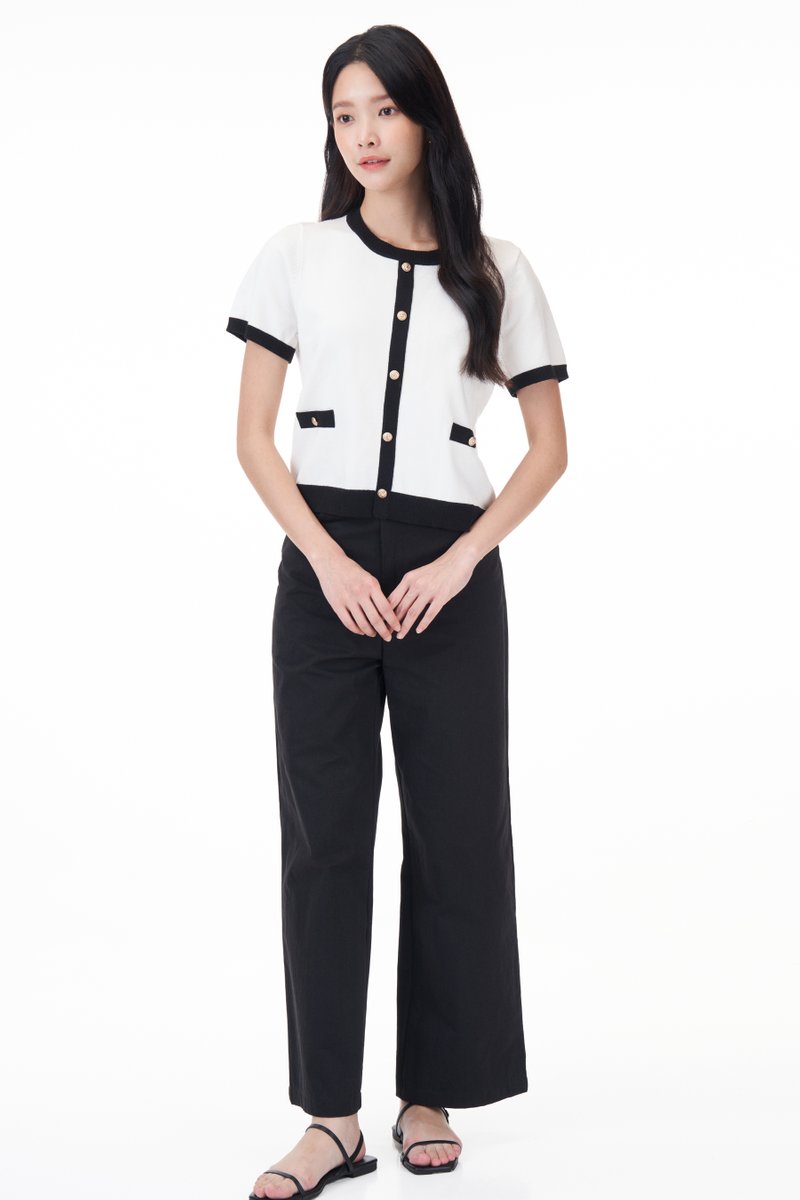 Evah Colourblock Knit Top