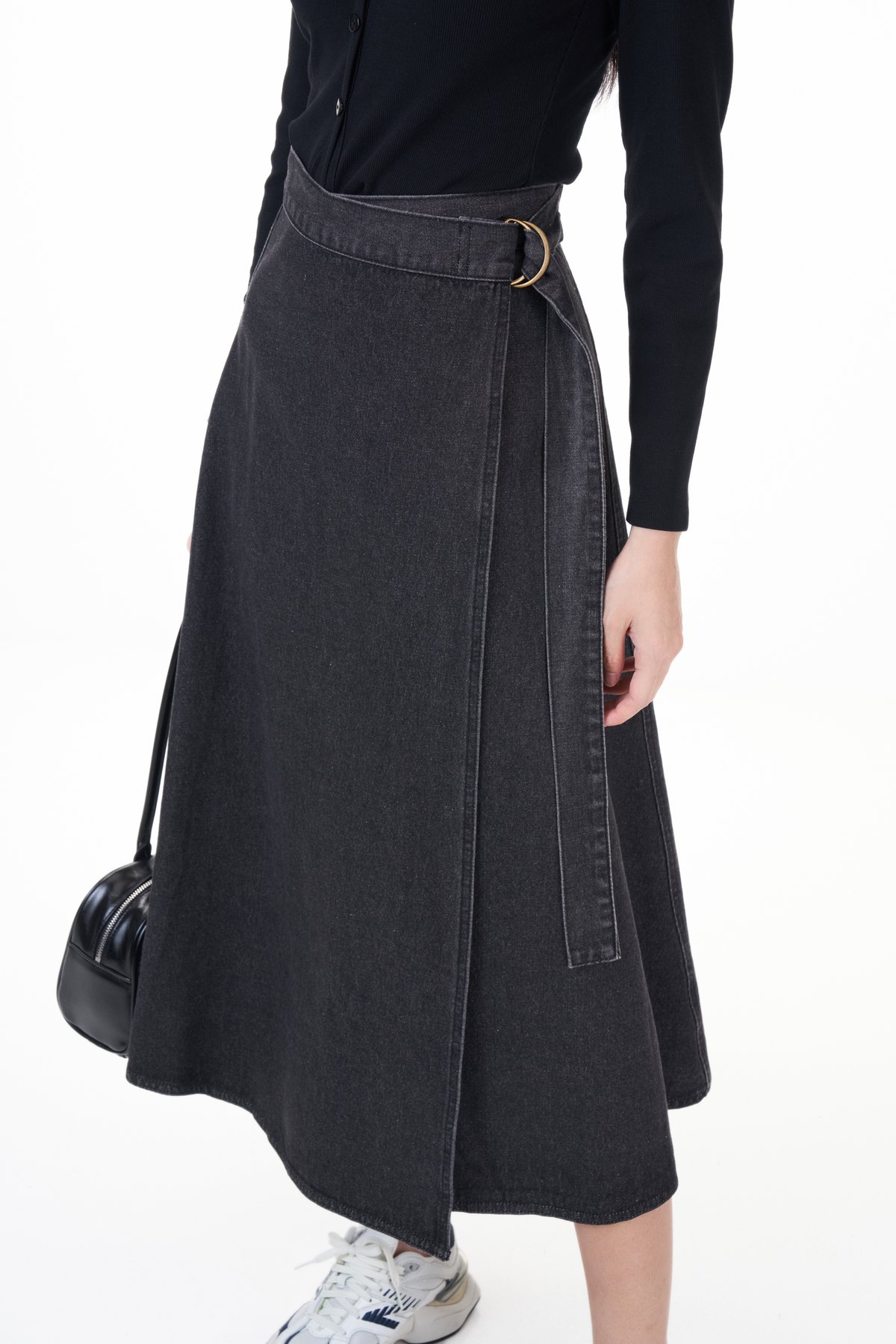 Liam Denim Overlap Skirt