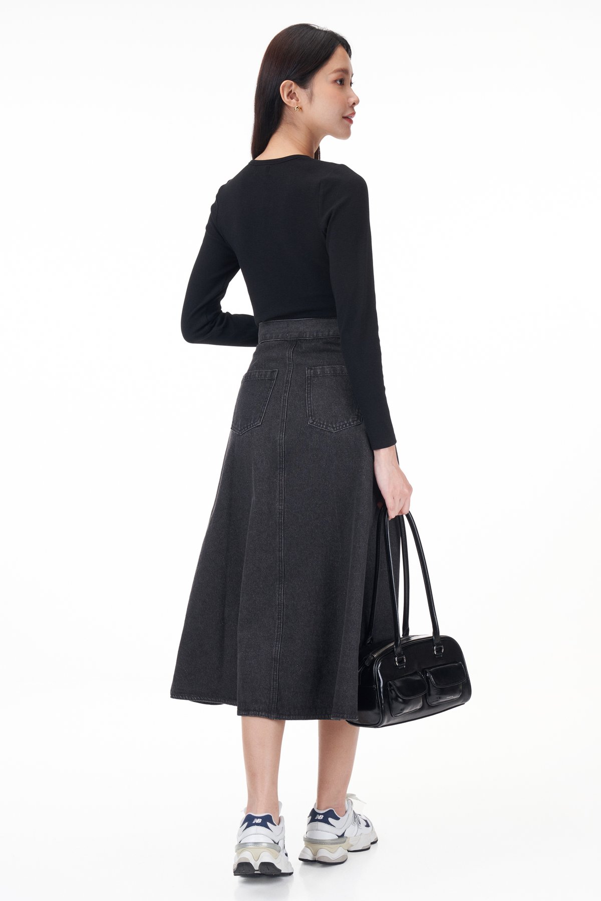 Liam Denim Overlap Skirt
