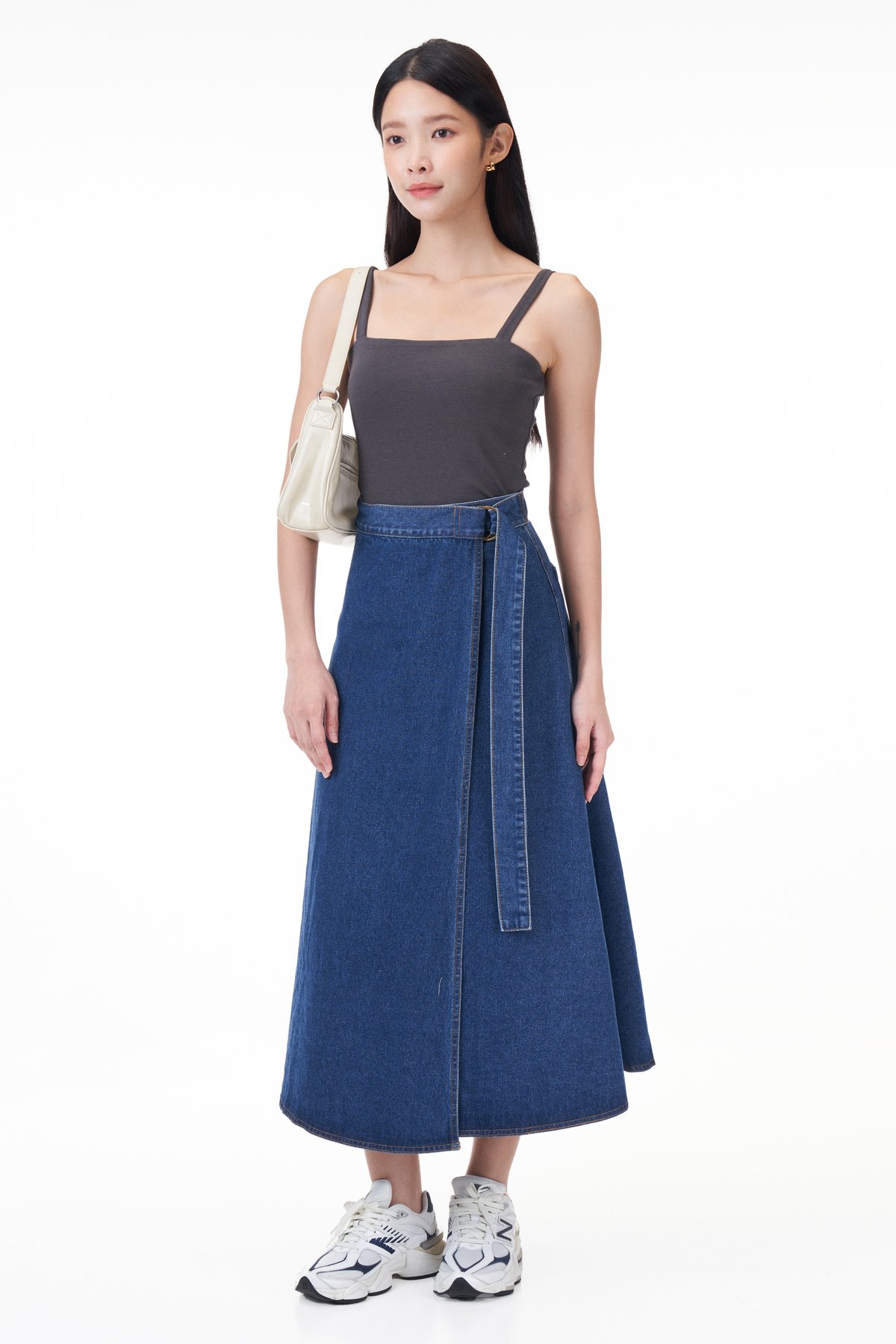 Liam Denim Overlap Skirt