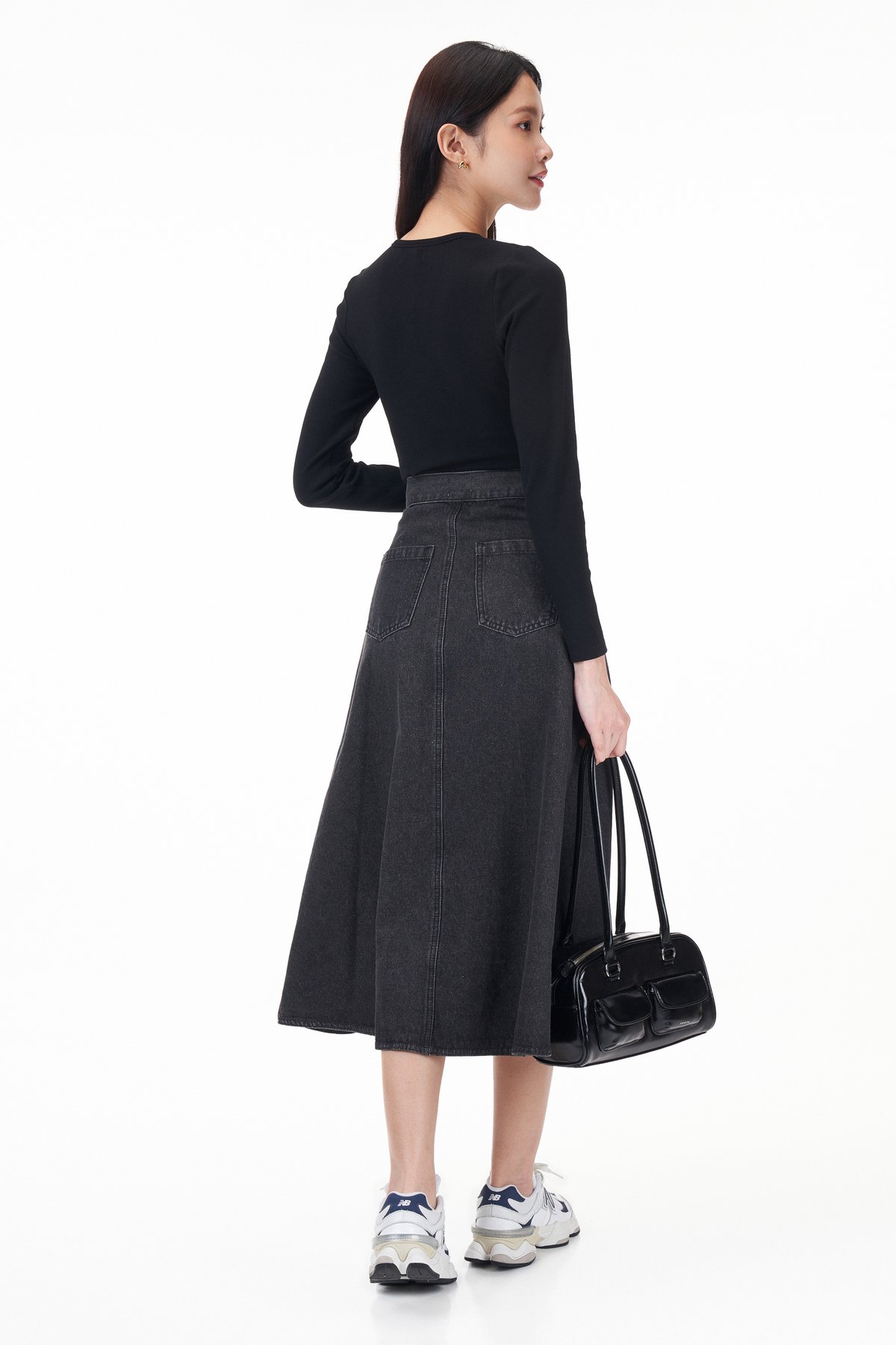 Bren Asymmetrical Button Top
