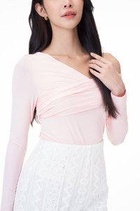 Saison Ruched Sleeved Top