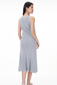 Zoe Scallop Trim Knit Skirt