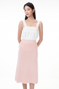Zoe Scallop Trim Knit Skirt