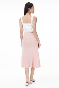 Zoe Scallop Trim Knit Skirt