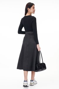 Liam Denim Overlap Skirt