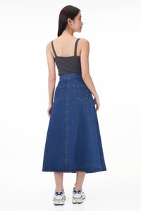 Liam Denim Overlap Skirt