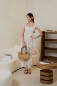 Brielle Padded Corset Linen Top