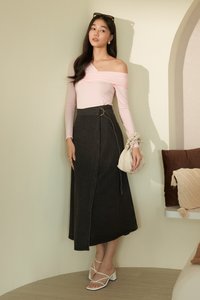 Liam Denim Overlap Skirt