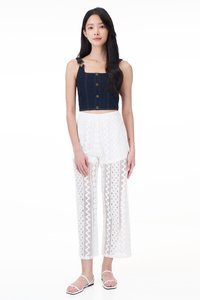 Rey Button Denim Top