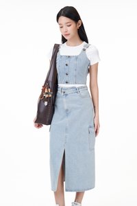 Rey Button Denim Top