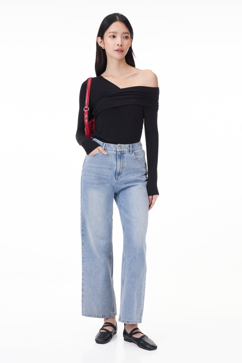 Saison Ruched Sleeved Top