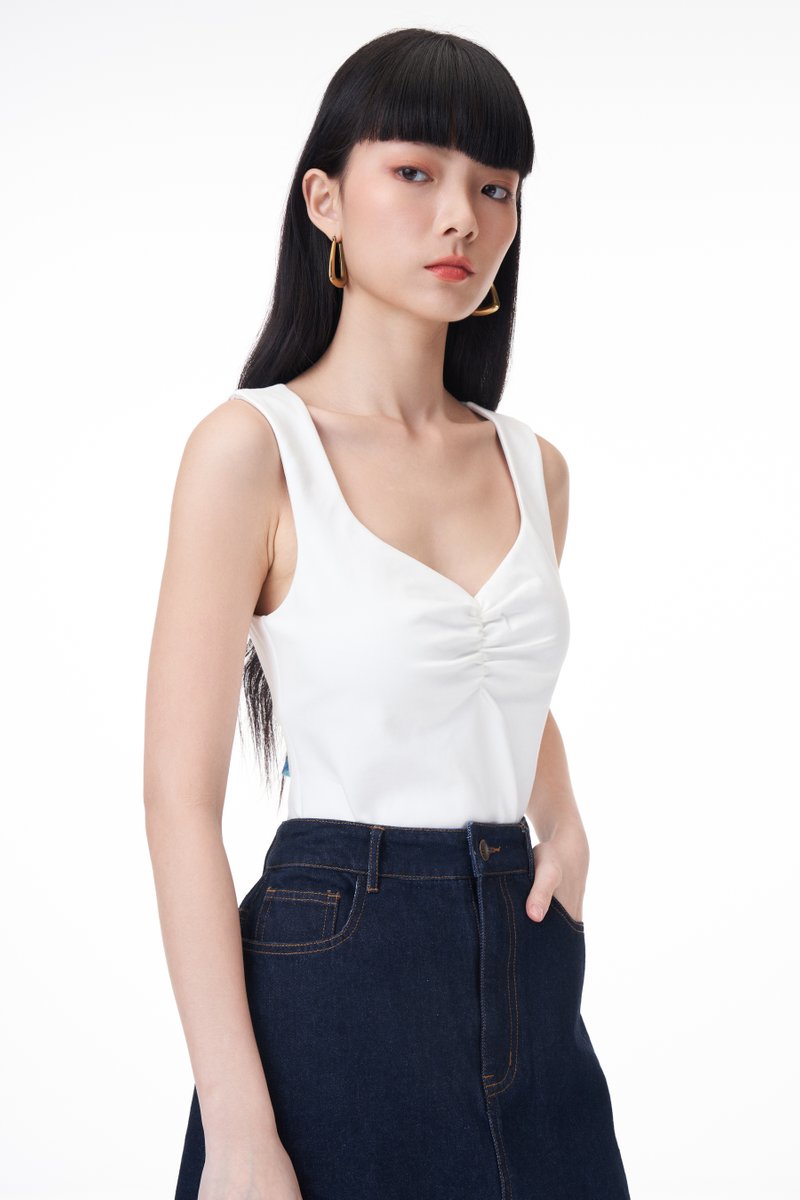 Kelley Padded Ruched Top
