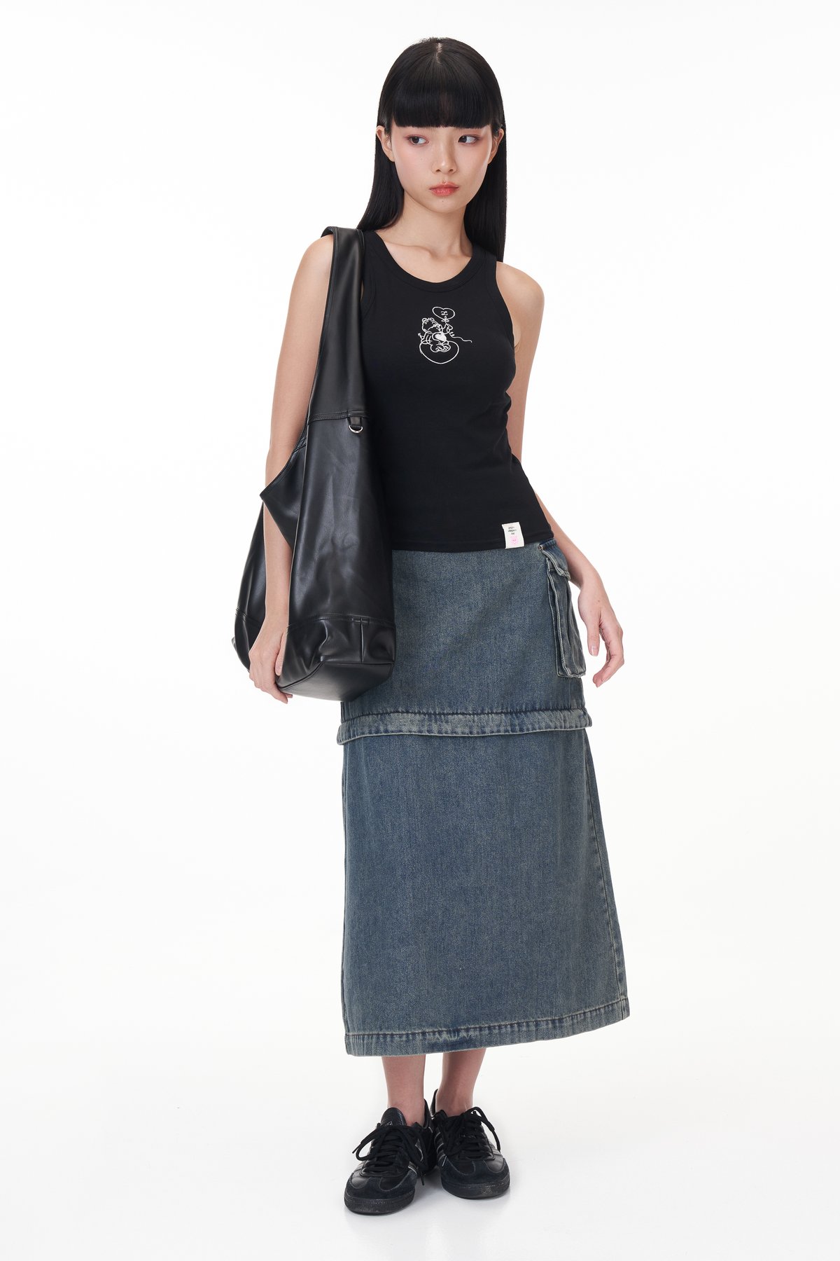 TCL Classic Multi-way Denim Skorts / Midi Skirt